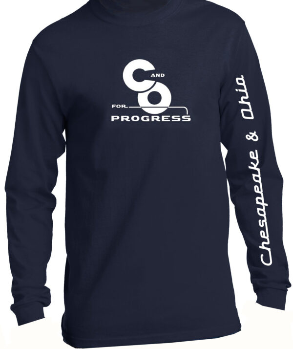 T-Shirt, Long Sleeve, C&O For Progress/Chesapeake & Ohio