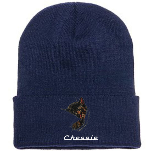 Toboggan, Navy, Chessie, Color  Embroidery