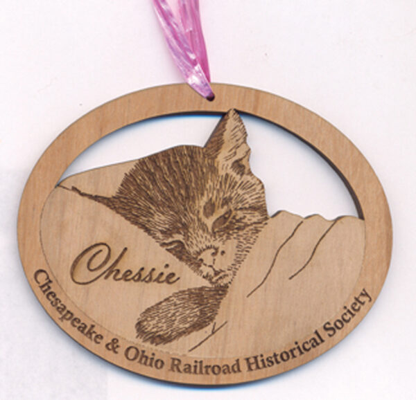 Ornament, Chessie, Wood, Laser engraved