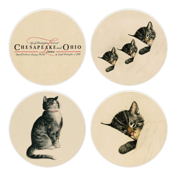 Coasters, Chessie and Her Family (Set of 4)