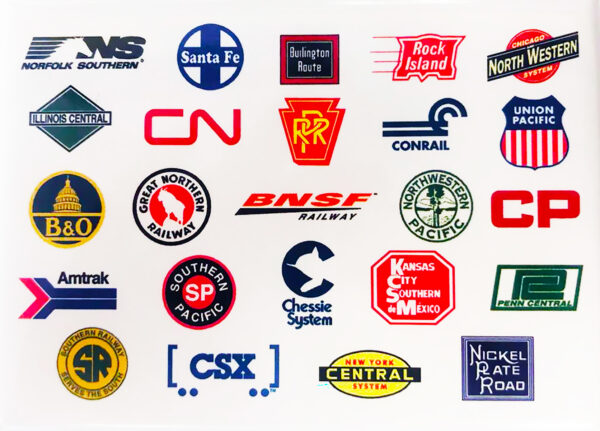 Magnet, Railroad Logos