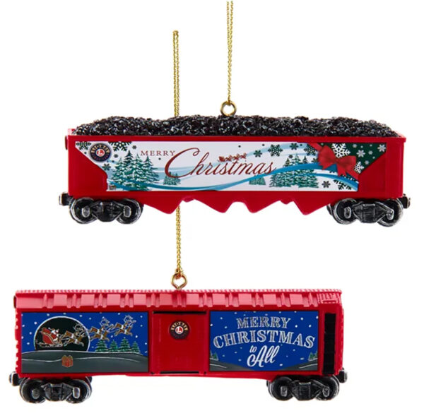 Ornaments, Lionel Train Car, 2 Assorted, by Kurt S. Adler