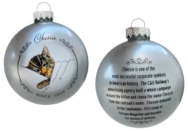 Ornament,  Commemorative,  Chessie Her Story, Glass Ball