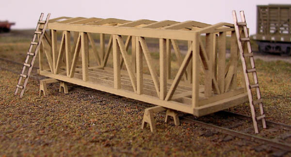 Boxcar Kit,  Under Construction, O Scale