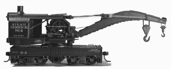 Wrecking Crane,120 Ton Industrial Brownhoist, Steam, N-Scale Kit