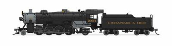 Locomotive, USRA Light Mikado, C&O Road #2361, Paragon4 Sound/DC/DCC, N Scale by Broadway Limited