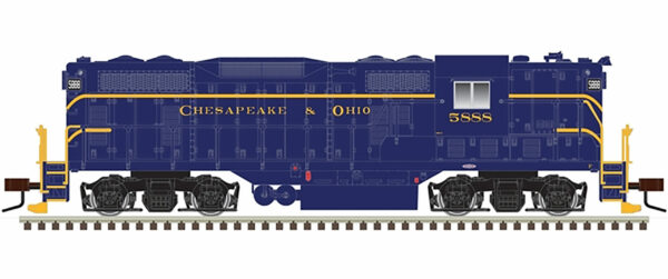 Locomotive, Chesapeake & Ohio, EMD GP7, Gold with ESU LokSound, Road #5891,  N Scale by Atlas