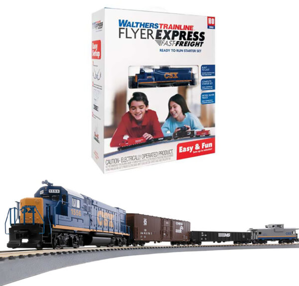 Train Set, CSX Transportation, Flyer Express Fast-Freight, HO Scale