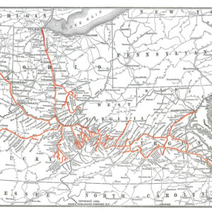 PS-08-148 Print, C&O 1928 System Map 11x17