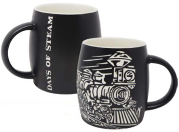 Mug, Days of Steam, Deep Etched, 14oz