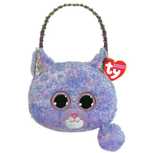 TY-23-359 Purse, Cassidy Mini Purple/ Pink, Cat Purse, fashion by TY