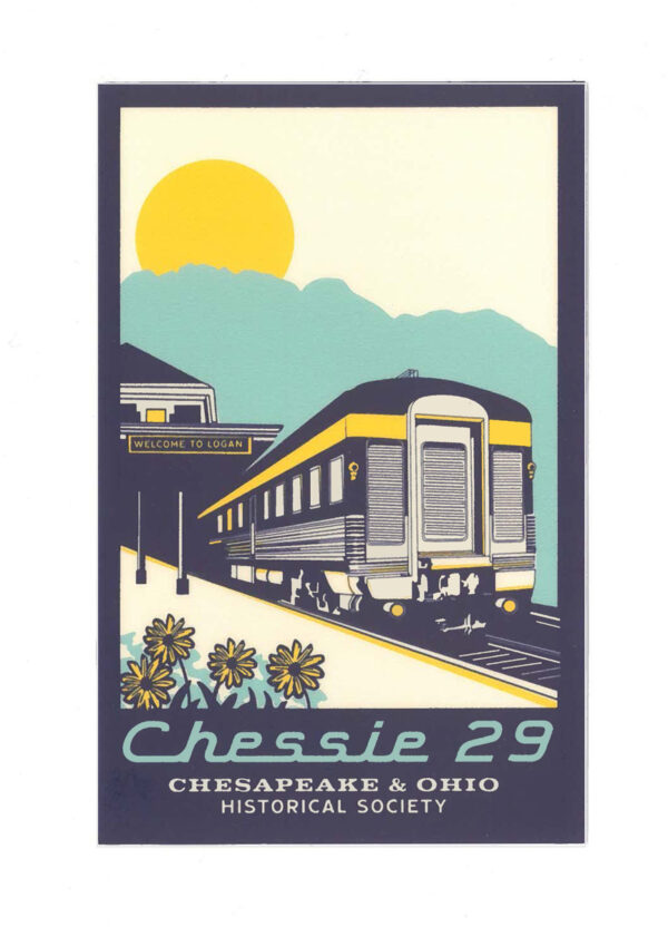 PS-23-219 Sticker, Chessie 29, 3"x4"