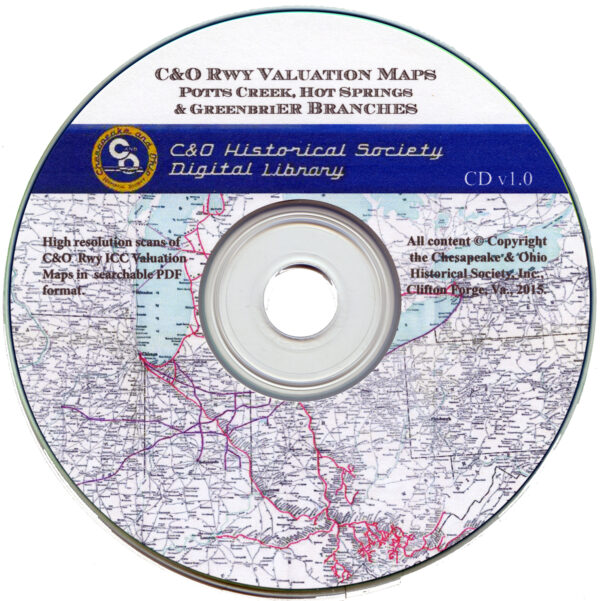 CD: Valuation Maps, Potts Creek, Hot Springs & Greenbrier Branches