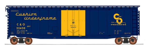 Boxcar, PS-1 50' Single Door Boxcar with Cushion Underframe by Intermountain