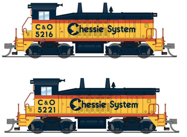 Locomotive, EMD SW7, C&O/Chessie System, N Scale