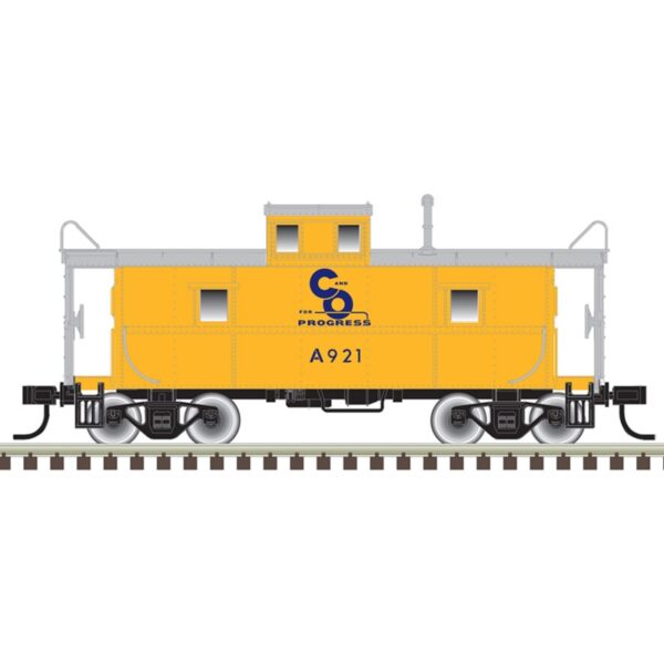 MD-21-884 C&O, Yellow/Blue, N Scale Caboose by Atlas