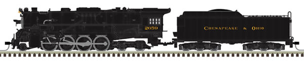 MD-25-972 “PRE-ORDER” Locomotive, Chesapeake & Ohio Berkshire 2-8-4, Master Gold, N-Scale