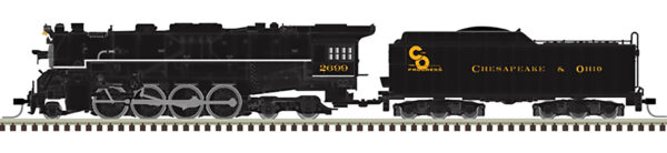 MD-25-973 “PRE-ORDER” Locomotive, Chesapeake & Ohio "For Progress"  Berkshire 2-8-4, Master Gold, N-Scale #2699