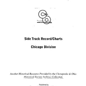 DS-03-278 C&O Side Track Chart, Chicago Division