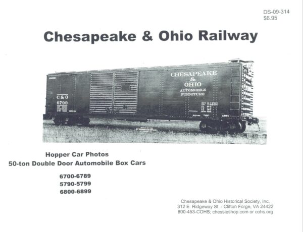 DS-09-314 Hopper Car Photos, 50-Ton, Double Door Automobile Box Cars