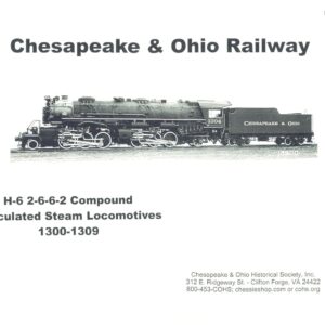 Ds-09-323 H-6 2-6-6-2 Compound Articulated Steam Locomotives 1300-1309 Photos