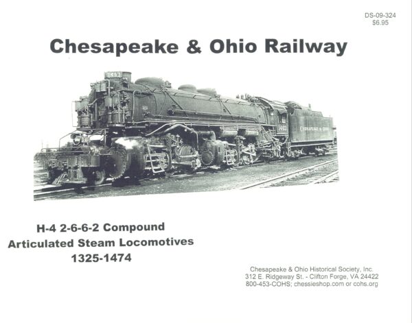 DS-09-324 H-6 2-6-6-2 Articulated Steam Locomotives 1325-1474 Photos
