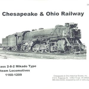 DS-09-325 K-2 Class 2-8-2 Mikado Type Steam Locomotives 1160-1209 Photos