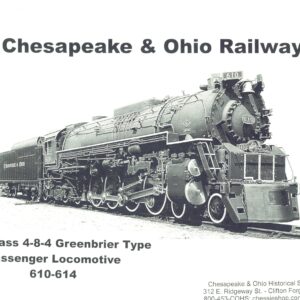DS-09-328 J-3A 4-8-4 Greenbrier Type Passenger Locomotive 610-614 Photos