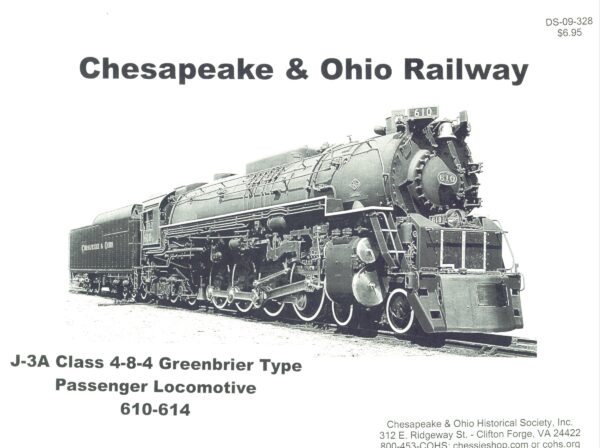 DS-09-328 J-3A 4-8-4 Greenbrier Type Passenger Locomotive 610-614 Photos