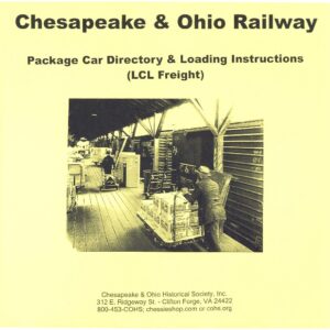 DS-09-341 C&O Package Car Directory & Loading Instructions (LCL)