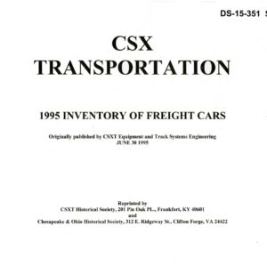 DS-15-351 CSX Transportation 1995 Inventory of Freight Cars