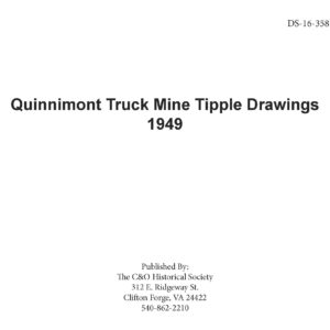 DS-16-358 Quinnimont Truck Mine Tipple Drawings 1949