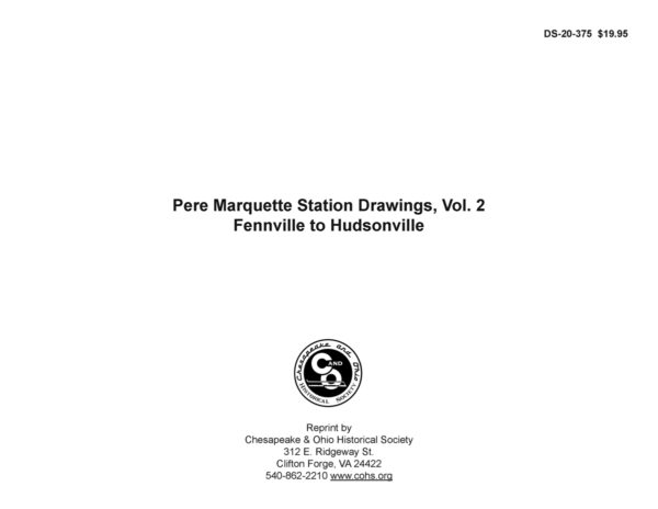 DS-20-375 Pere Marquette Station Drawings-Volume 2-Fennville to Hudsonville