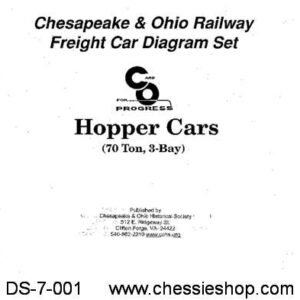 DS-7-001 C&O Freight Diagrams - Hopper Cars (70-Ton, 3 Bay)