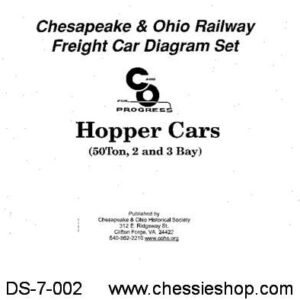 DS-7-002 C&O Freight Car Diagrams - Hopper Cars (50-Ton, 2&3 Bay)