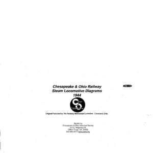 DS-7-023 C&O Steam Locomotive Diagram Book - 1944 (Updated to 1948)