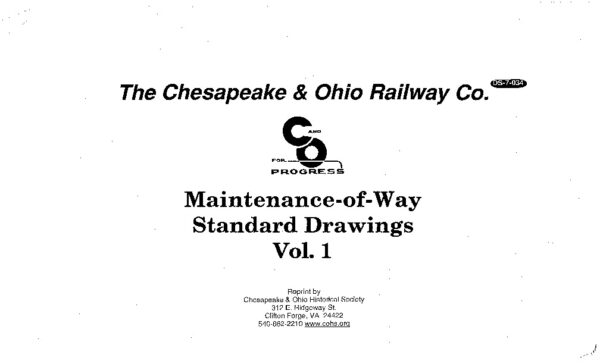 DS-7-034 Maintenance-of-Way Standard Drawings Volume 1