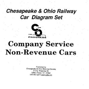 DS-7-035 C&O Company Service Non-Revenue Cars