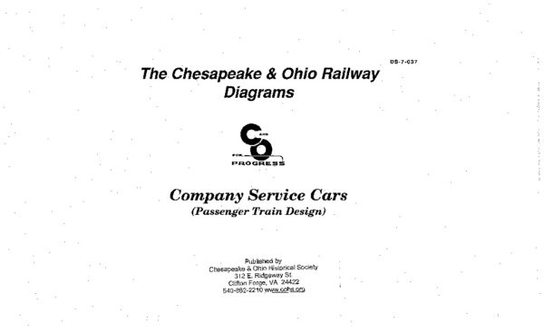 DS-7-037 C&O Company Service Cars, Passenger Train Design