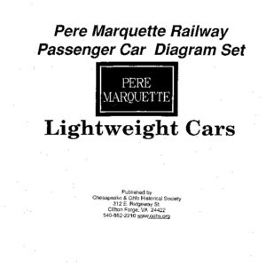 DS-7-054 Pere Marquette Lightweight Passenger Cars