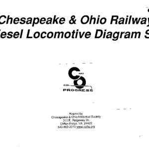 DS-7-056 C&O Diesel Locomotive Diagram Set