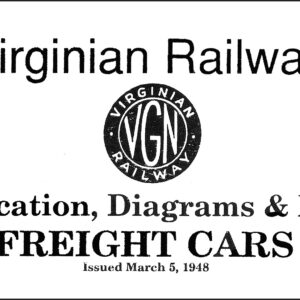 DS-7-059 Virginian Railway - Classifications, Diagrams & Data of Freight Cars