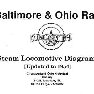 DS-7-063 B&O Steam Locomotives as of 1954