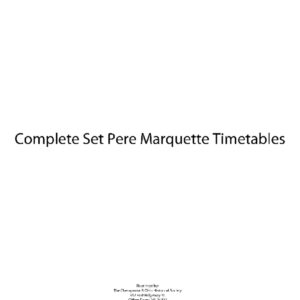 DS-7-082 Complete Set Pere Marquette Employee Timetables