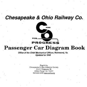 DS-8-081 C&O Passenger Car Diagram Book - Updated to 1949