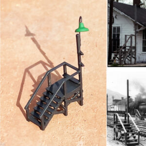 MD-25-976 Train Order Wooden Platform, 3-D Printed,  HO, Scale
