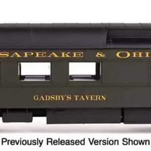 MD-25-980 “PRE-ORDER” WalthersProto 82' Pullman-Built Heavyweight 36-Seat Diner - Ready to Run  Chesapeake & Ohio (Green) #965 Gadsby's Tavern, HO Scale
