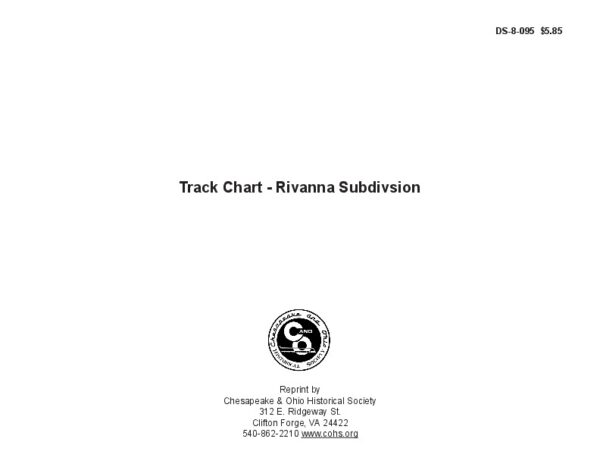 DS-8-095 Track Chart - Rivanna Subdivision