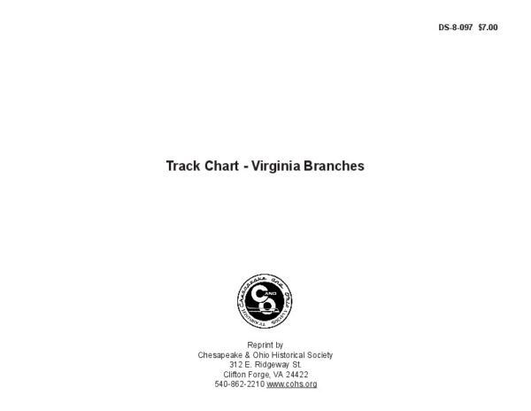 DS-8-097 Track Chart - Virginia Branches