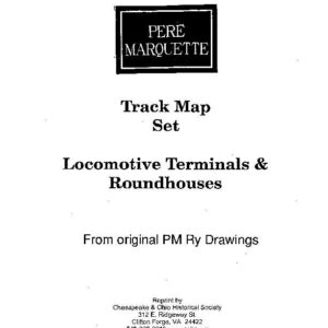 DS-8-098 Pere Marquette Track Map Set - Locomotive Terminals & Roundhouses